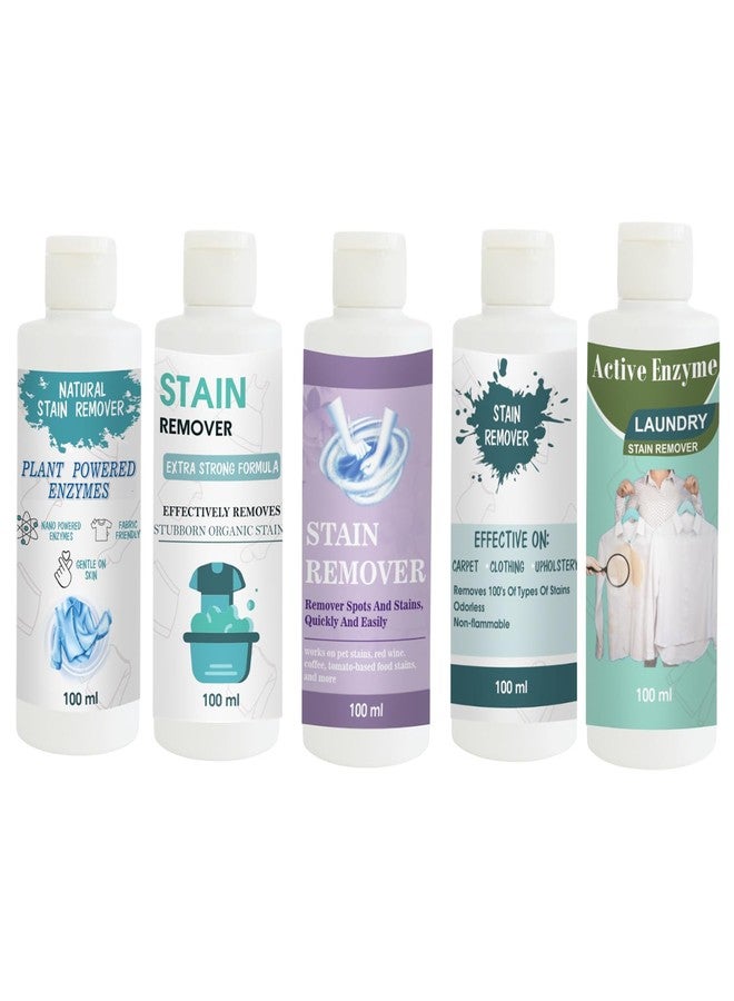 مجموعة مزيلات بقع توفوس: مزيل بقع القمصان، والدمى، والبنفسجي، والسماء، والفستق | محلول تنظيف متعدد الأسطح للملابس والأقمشة والمفروشات (100 غرام لكل عبوة) - Image 1